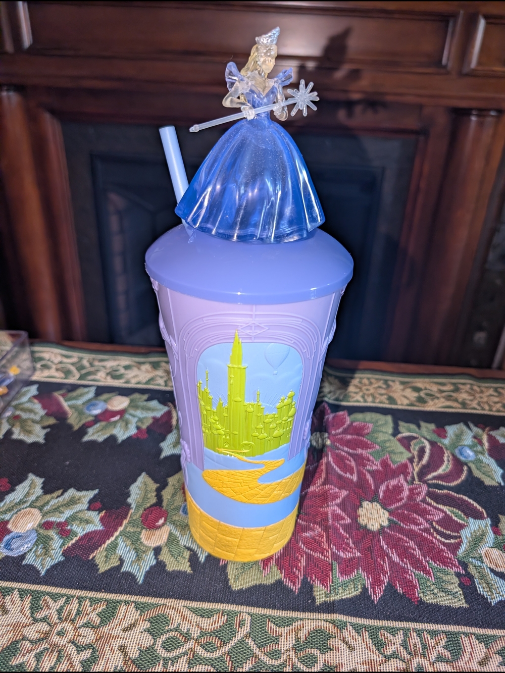Wicked For Good Glinda Collector Cup Tumbler 3D Topper & Straw AMC Movie GRIPPR